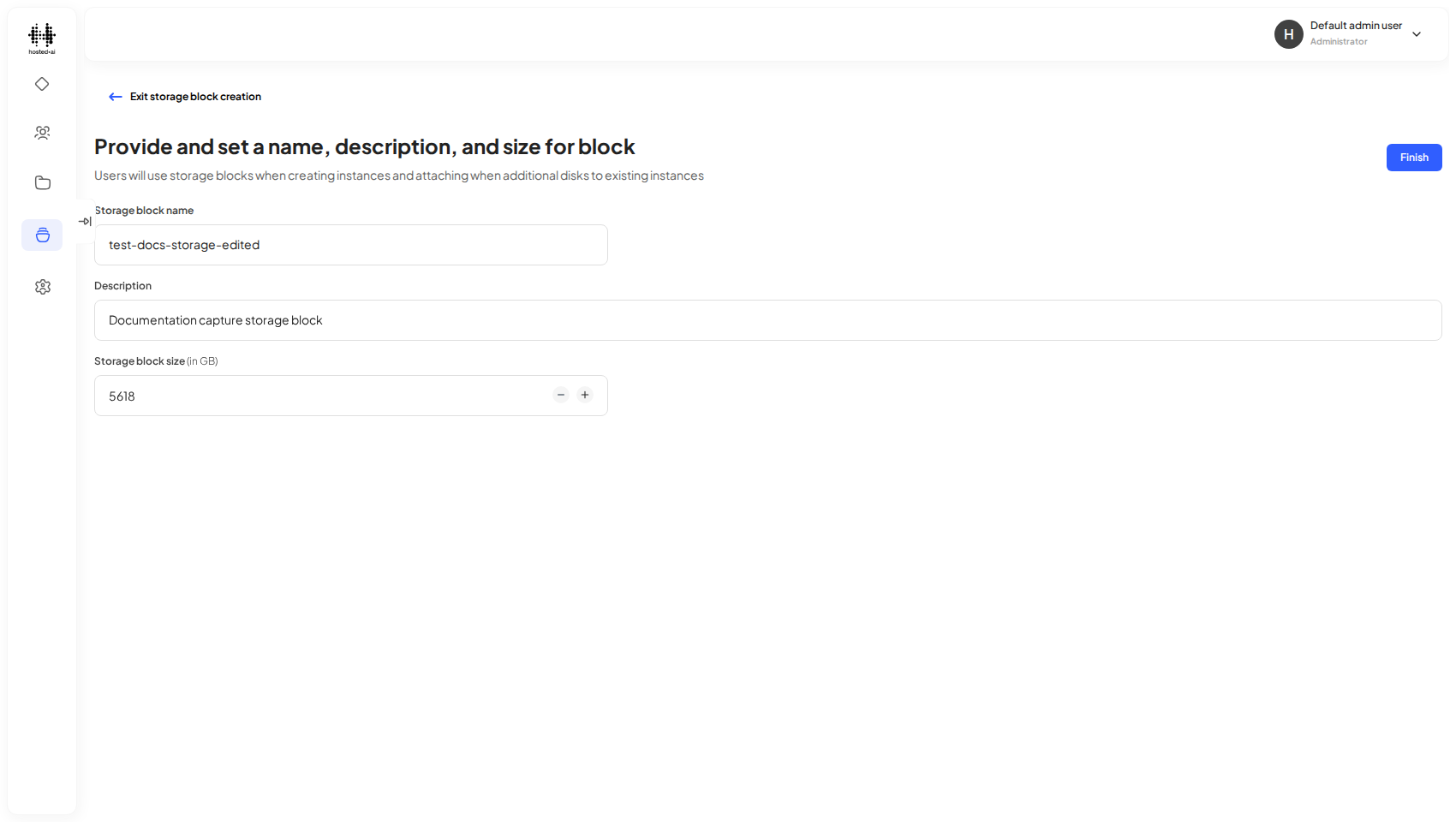 The edit-storage-block form
